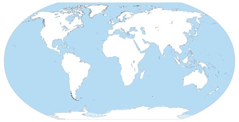 MAP Blank Map Of The World